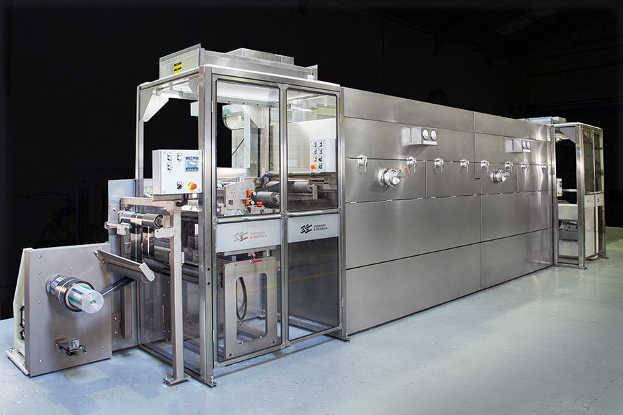 Slot die/Offset knife over roll Battery coater